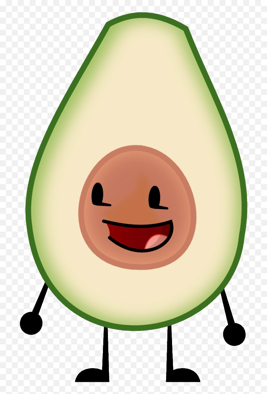 Avocado - Simbolos Del Bautismo Catolico Clipart Full Size Cartoon Avocado With Face Png,Avacado Png