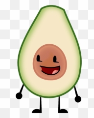 Avocado - Simbolos Del Bautismo Catolico Clipart Full Size Cartoon Avocado With Face Png,Avacado Png