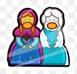 Anna And Elsa Pin Club Penguin Wiki Fandom - Elsa Penguins Png,Anna Frozen Png