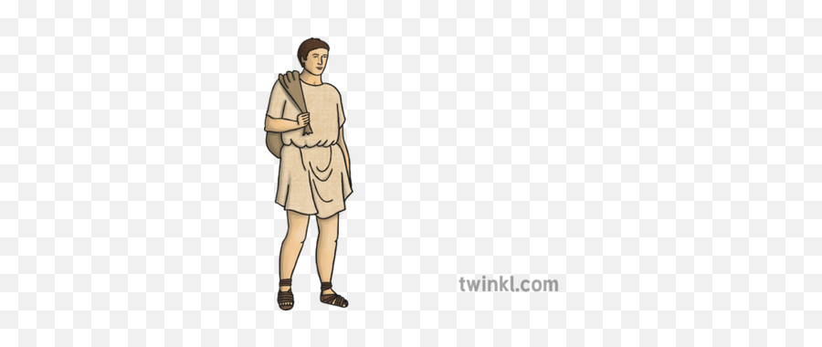 Ks2 Roman Slave Illustration - Standing Png,Slave Png