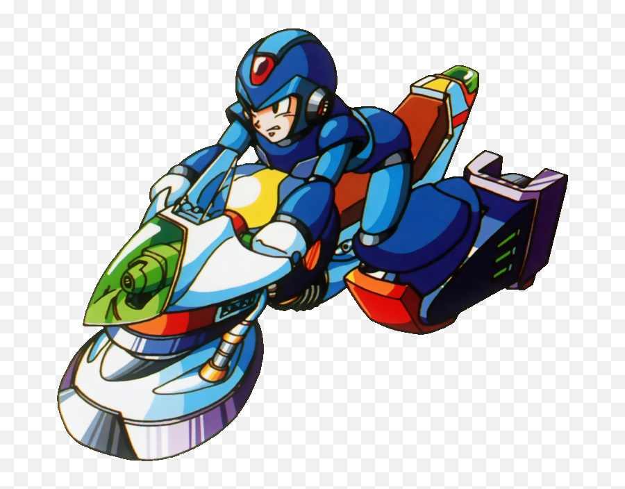 Download Mega Man X - Mega Man X Motorcycle Png,Megaman X Png