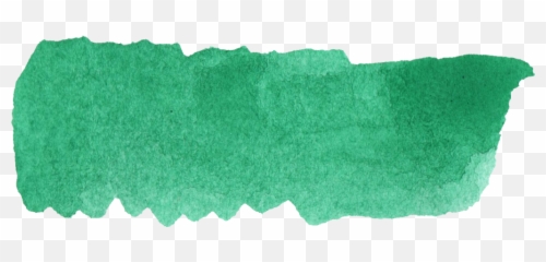 18 Green Watercolor Brush Stroke Banner - Png Transparent