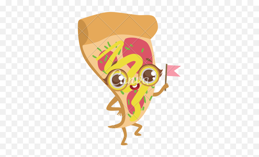 Download Pizza Slice Cartoon - Cute Anime Food Png Image Food Cartoon No Background Cute,Cartoon Food Png
