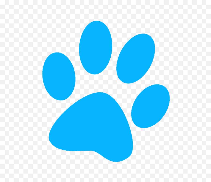 Blue Dog Paw Png - Clipart Blue Dog Paw,Paw Png
