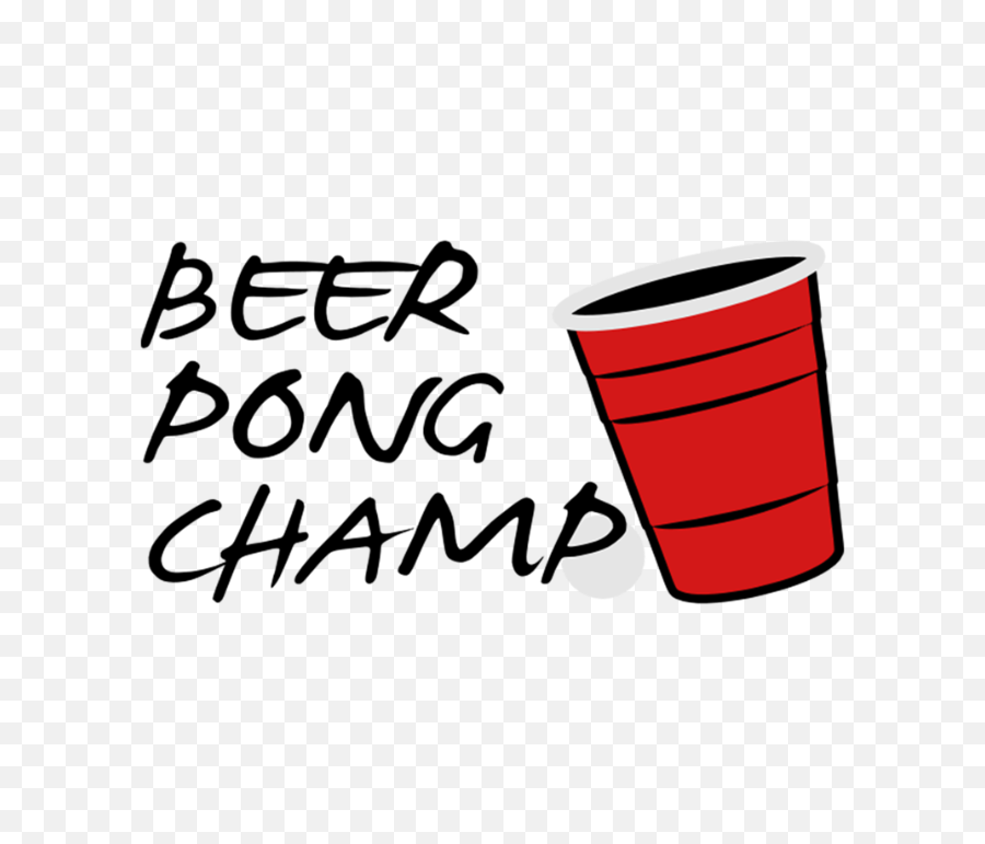 Download Hd Beer Pong Champ 3 Color Vector Design - Beer Clip Art Png,Beer Pong Png