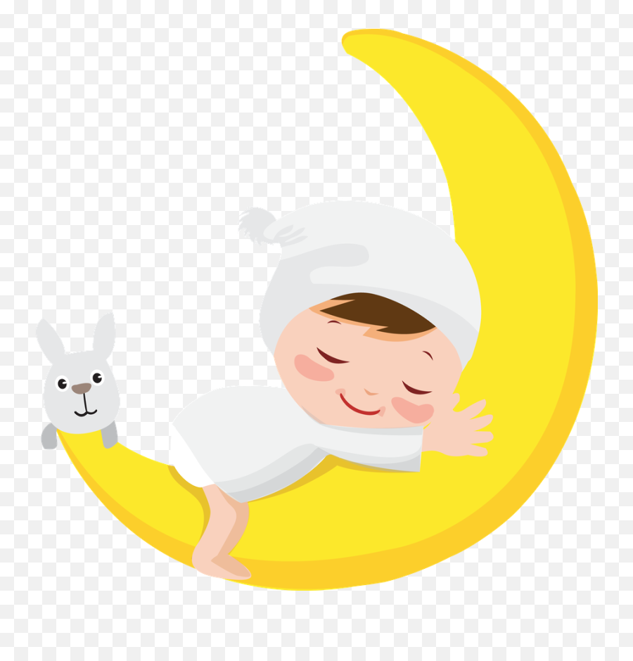 Moon Good Night Baby Clip - Bebe Na Lua Desenho Png,Infant Png