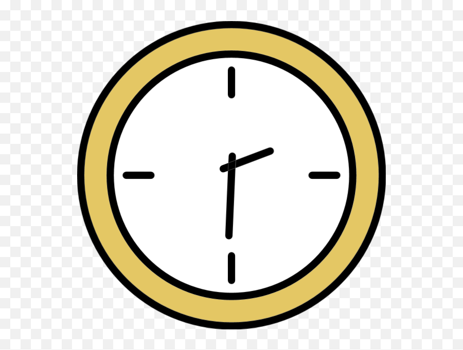 Free Online Clock Time Office Yellow Vector For - Solid Png,Clock Vector Png
