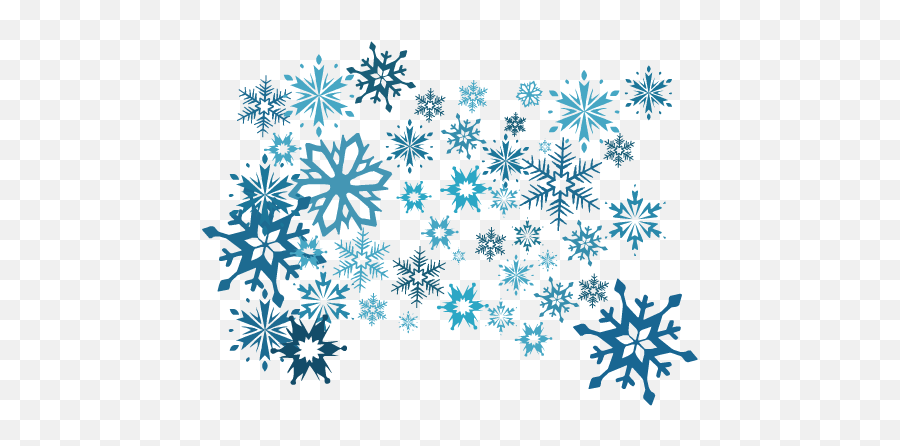 Blue Snowflakes Png Image With Transparent Background Arts - Snowflakes Png,White Snowflakes Png