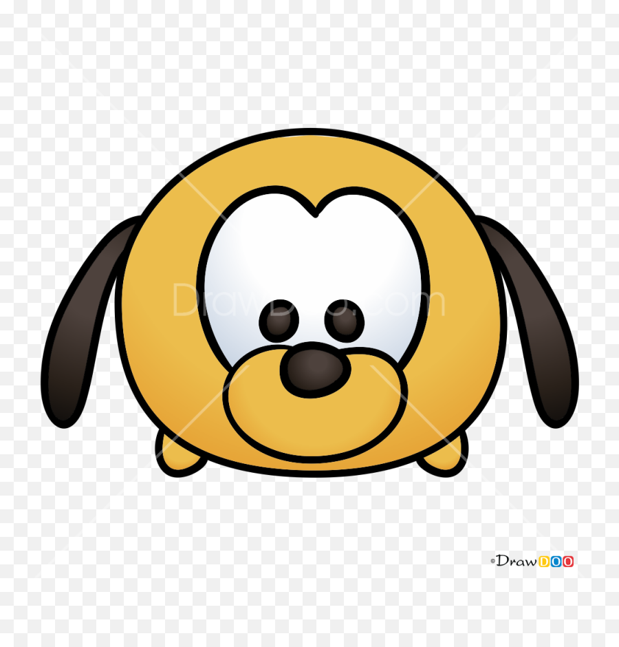 How To Draw Pluto Disney Tsum - Easy Disney Pluto Drawing Png,Tsum Tsum Logo