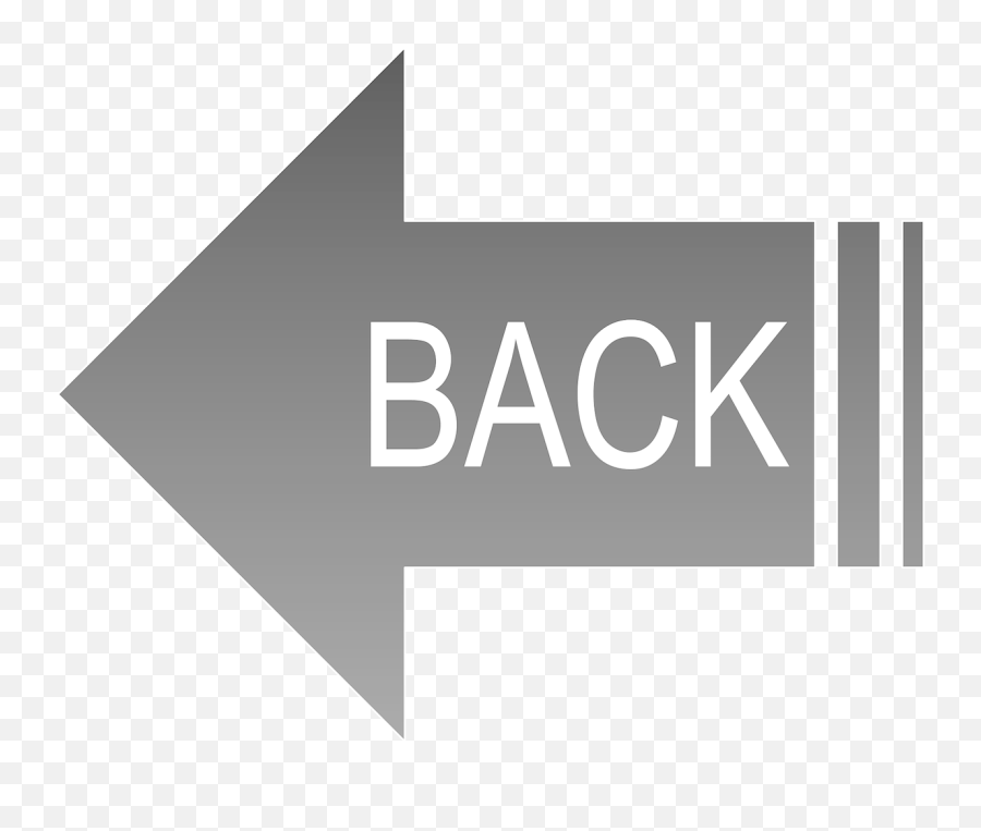 Black Back Button - Back Arrow With Word Png,Back Button Png