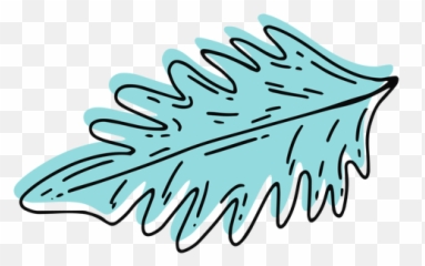 Trazo De Hoja Palma Azul Cielo - Leaf Stroke Vector Png,Cielo Png