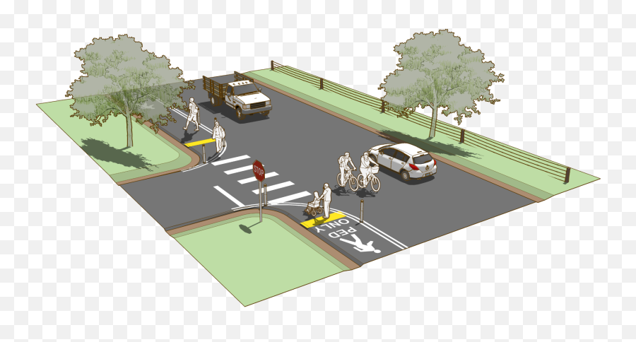 Pedestrian Lane - Pedestrian Walkway Design Png,Pedestrian Png