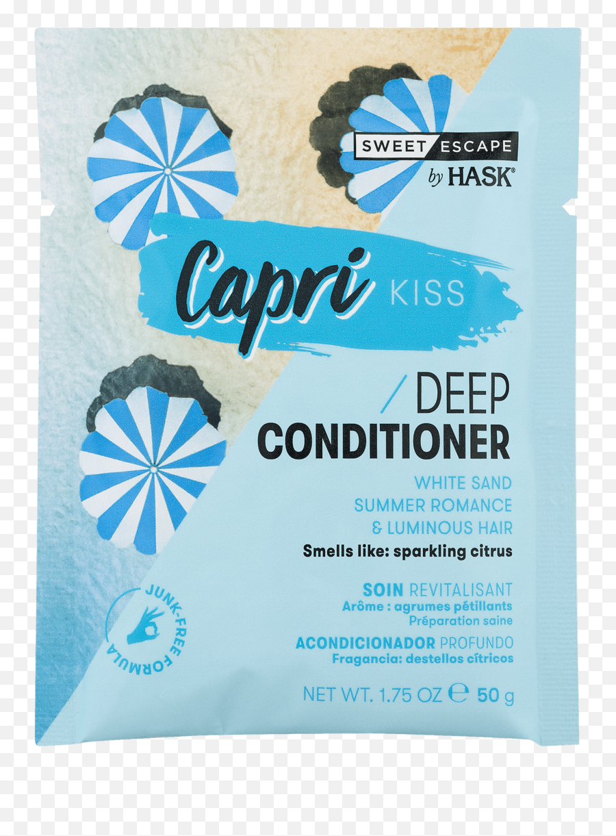 Hask Sweet Escape 175 Oz Capri Kiss Deep Conditioner - Horizontal Png,Destellos Png