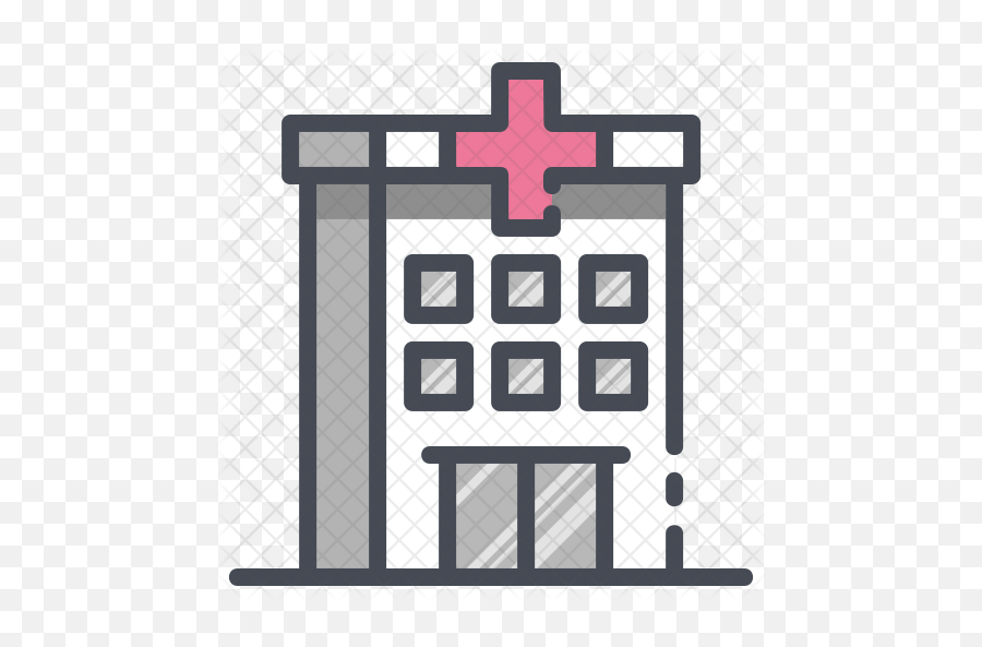 Hospital Icon Of Colored Outline Style - Available In Svg Outline Picture Of Hospital Png,Hospital Icon Png