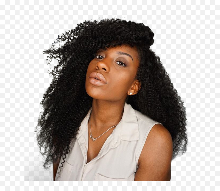 Natural Color Kinky Curly Full Lace - Lace Wig Png,Wigs Png