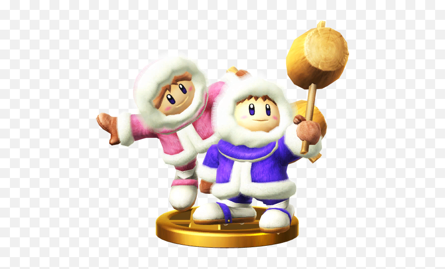 All About The Ice Climbers In Smash For 3ds Wii - Ice Climbers Trophy Smash Wii U Png,King Dedede Icon