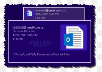 Where Is My Outlook Pst File Located - Ask Leo Horizontal png