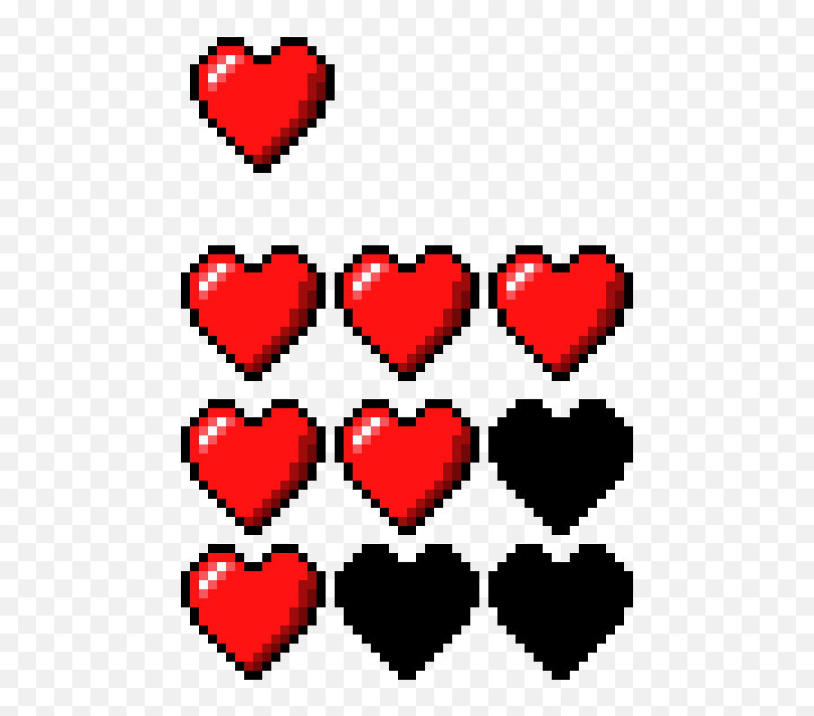 Pixel Hearts Png - Heartshealth Heart 136982 Vippng Girly,Zelda Heart Icon
