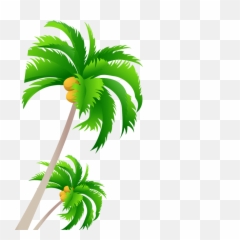 Palm Trees Vector Graphics Portable Network Coconut - Free Tree png