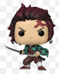 Funko Pop Animation - Demon Slayer Tanjiro Kamado Pop Figure png