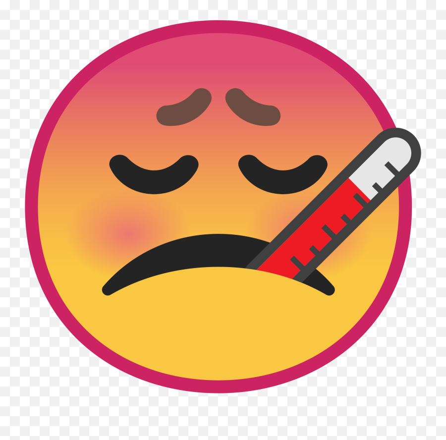 Face With Thermometer Emoji Meaning - Emot Demam Png,Sick Emoji Png