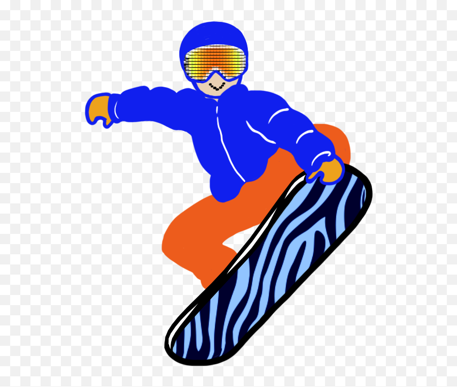 Snowboarder Blue Hat - Snowboard Clipart Png,Snowboarder Png
