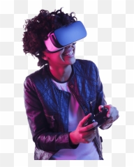 Publicity With Gamers Esport Players And Gaming Youtubers - Teen Wearing Vr Png,Icon Merc Hero Leather Jacket