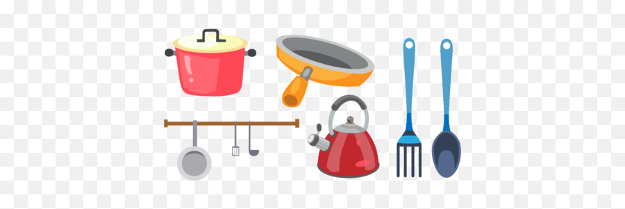 Kitchen Vector Illustration Set Graphic By Pigeometric - Pan Png,Frying Pan Vector Icon