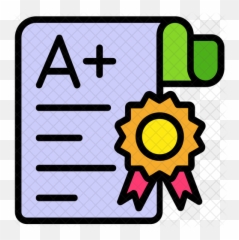 Grade Sheet Icon - Ribbon Award Png