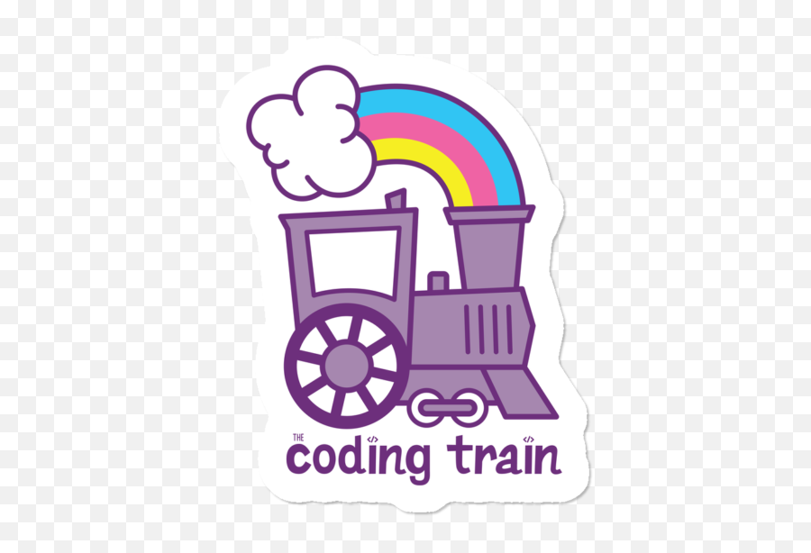The Coding Train Sticker By Codingtrain Design Humans - Coding Train Logo Png,P Png