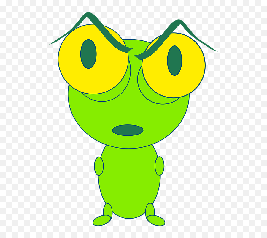 Bug Angry Cartoon - Free Vector Graphic On Pixabay Bug With Big Eyes Cartoon Png,Angry Eyes Png