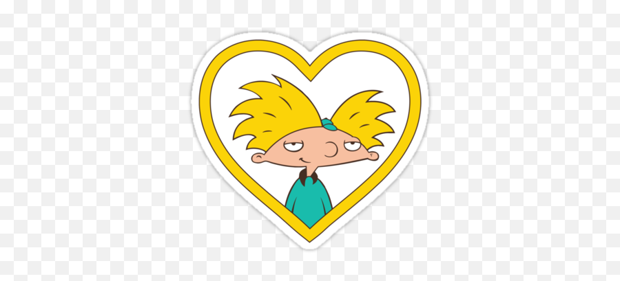 Arnold My Love Stickers By Amy Grace Redbubble - Easy Hey Arnold Drawings Png,Hey Arnold Png