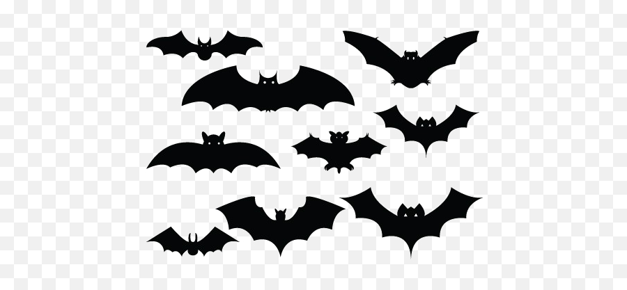 Halloween Bat Png Image Clipart - Halloween Silhouette Vector,Halloween Bat Png