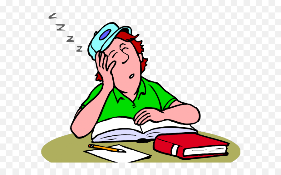 Download Sleepy Student Cliparts - Sleepy Clipart Png,Student Clipart Png