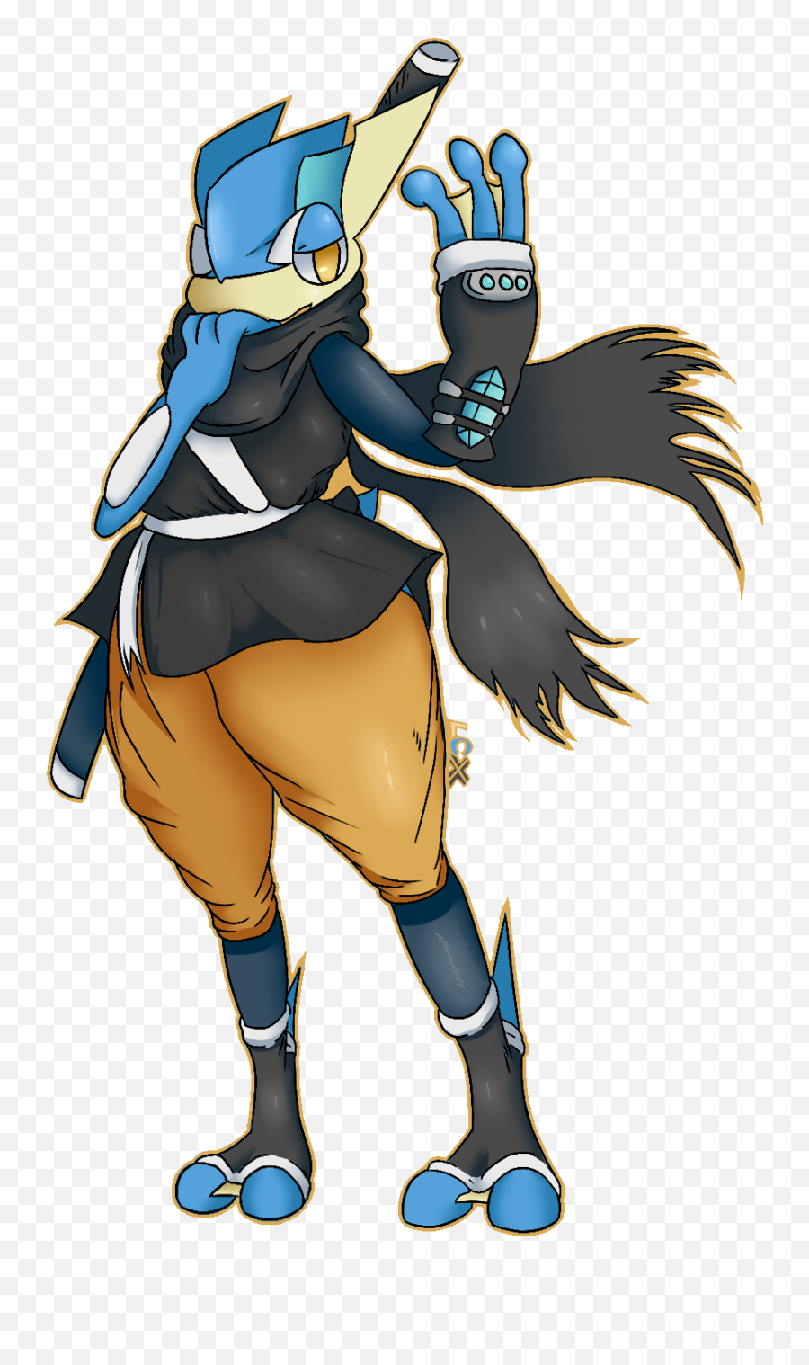 Ninja Greninja By Lucaraixen - Fur Affinity Dot Net Greninja Ninja Png,Greninja Png