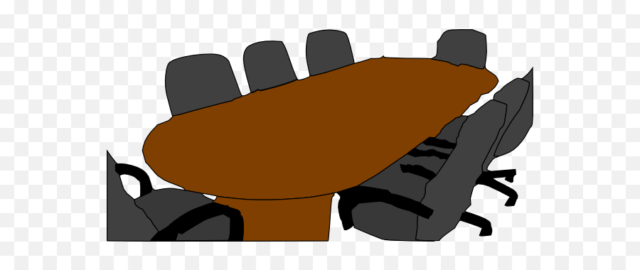 Conference Table Clip Art - Vector Clip Art Cartoon Conference Room Table Png,Table Clipart Png