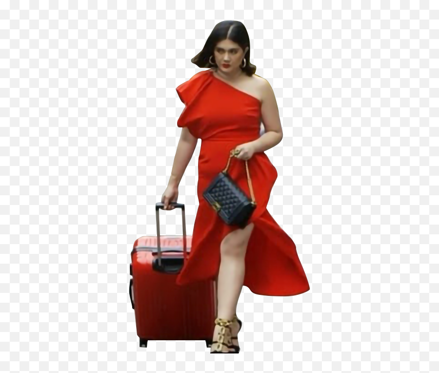 Traveling Daniela Mondragon Template - Daniela Mondragon Template Png,Red Dress Png