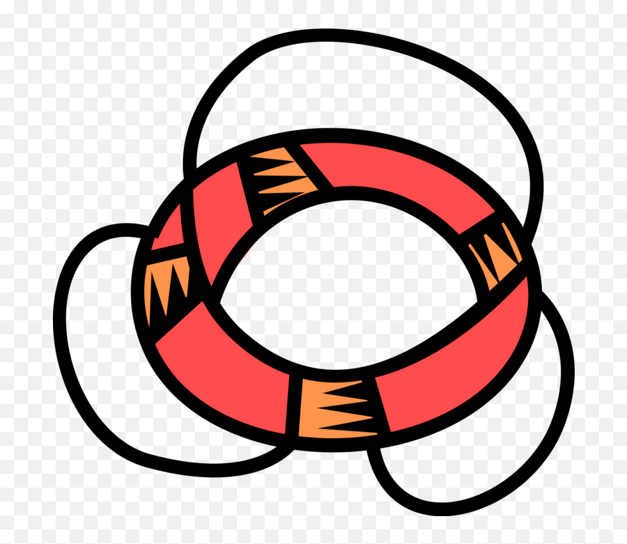 Vector Illustration Of Lifebuoy Ring Lifesaver Life Clipart - Vector Graphics Png,Life Ring Png