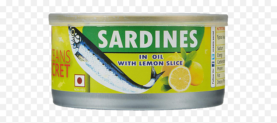 Oceans Secret Sardines In Lemon Slice 180g - Infant Formula Png,Lemon Slice Png