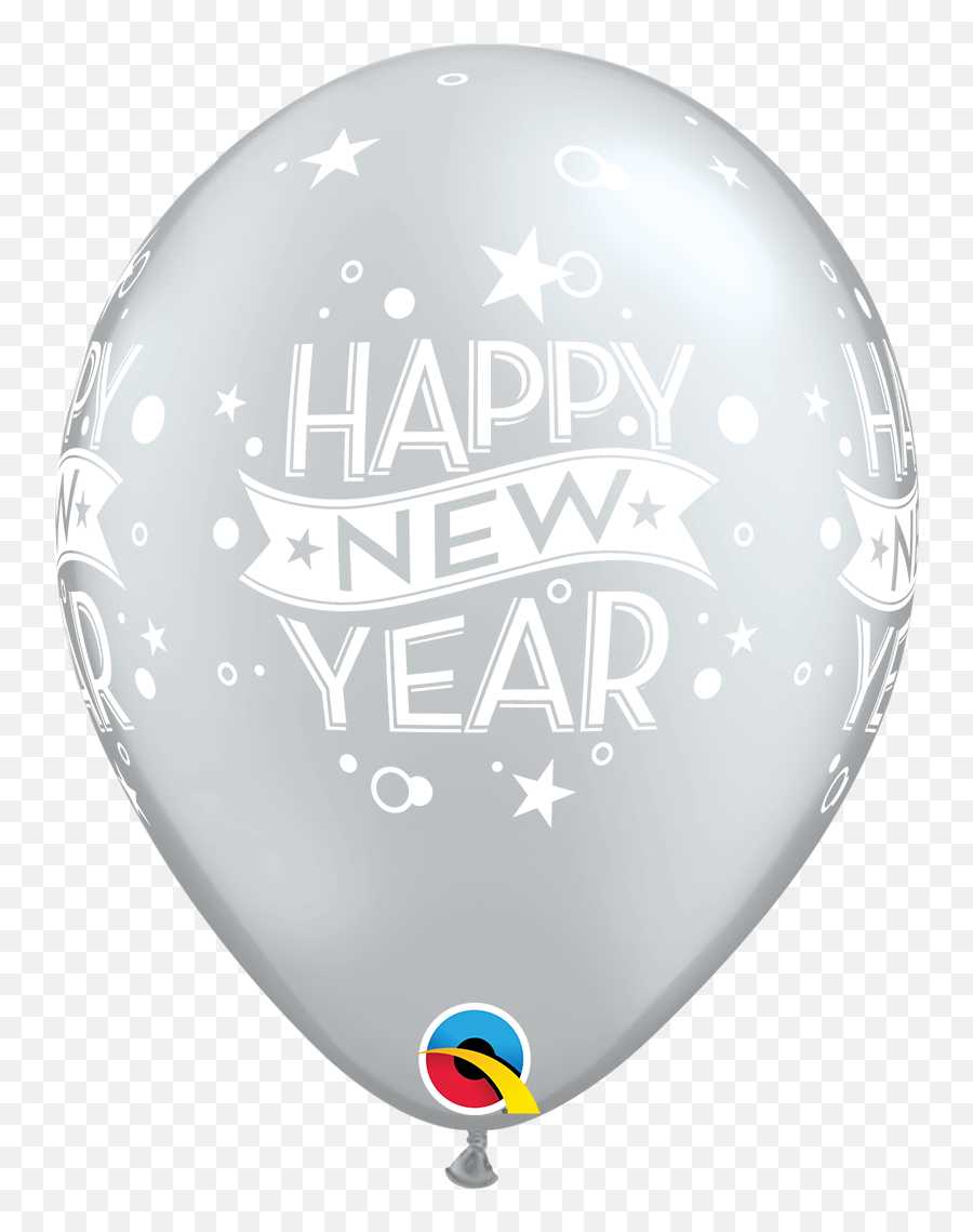 Silver New Year Confetti Dots Latex Balloons Q19170 - 25th Anniversary Balloon Png,Silver Confetti Png