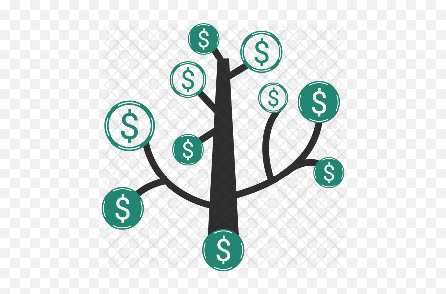 Money Tree Icon Of Flat Style - Icon Money Tree Png,Money Tree Png