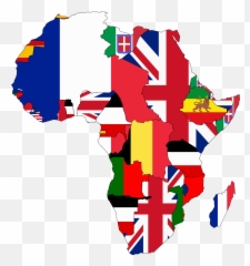 Flag Map Of Colonial Africa - Colonial Africa Flag Map Png,Africa Map Png
