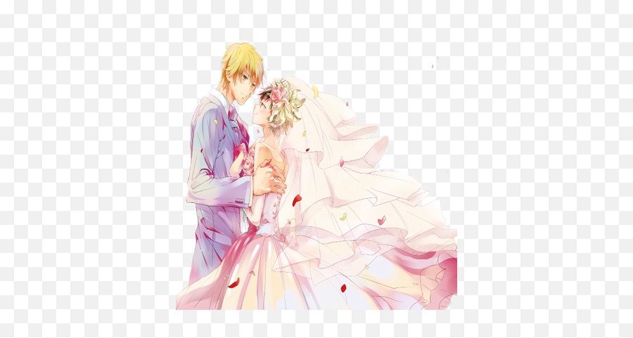 Anime Wedding Couple - Picmix Cartoon Png,Anime Couple Transparent