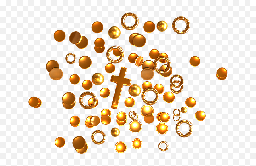 Gold Treasure 3d Render Shiny Wealth - Circle Png,Treasure Png