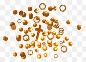 Gold Treasure 3d Render Shiny Wealth - Circle png