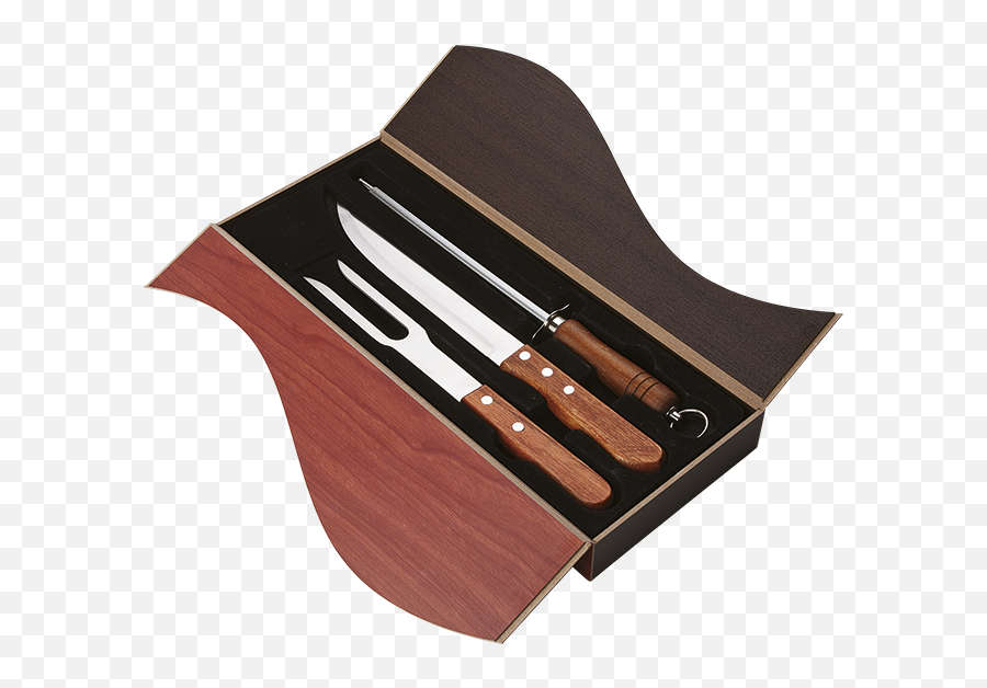 3 Piece Wood Handled Carving Set Brandco Enterprises - 3 Piece Wood Handled Carving Set Code Bh0016 Png,Piece Of Wood Png