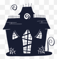 Haunted House Silhouette - Transparent PNG u0026 SVG vector file Hauntes House Svg