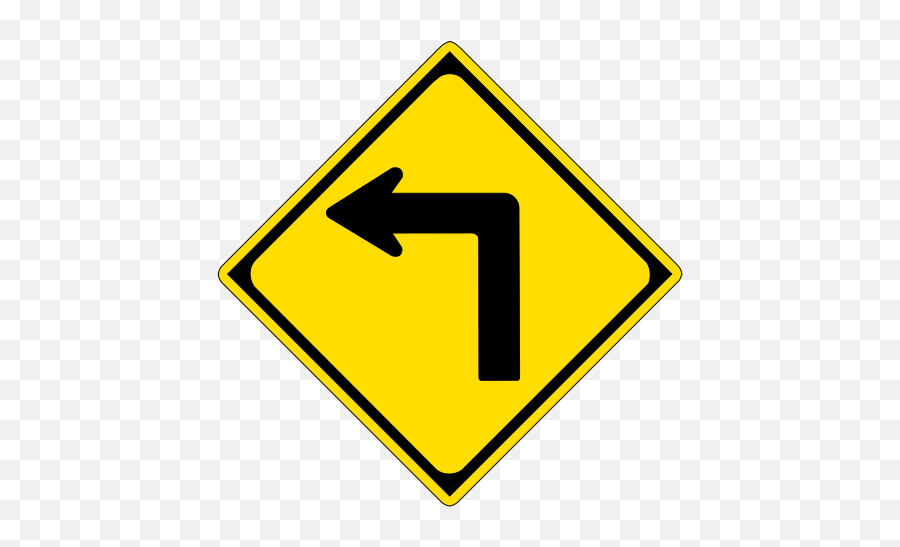 Pin - Left Turn Sign Png,Yield Sign Png
