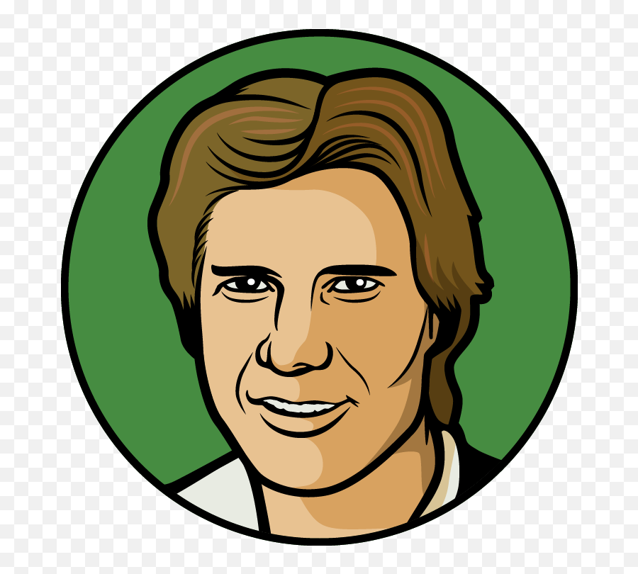 Han Solo Head Drawing - Draw Han Solo Easy Step Png,Han Solo Png