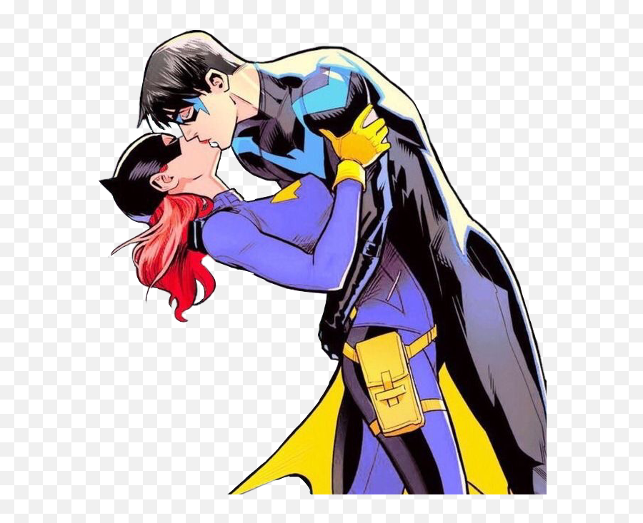 Batgirl Nightwing Dickbabs Dickgrayson Barbaragordon - Barbara Gordon Dick Grayson Png,Nightwing Png